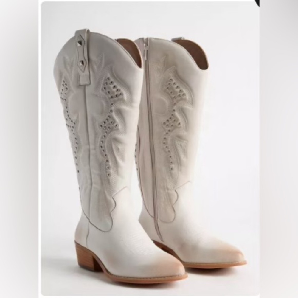 COPY - TORRID - Cowboy Studded Western Knee Boots (WW) - Size 9 NWT